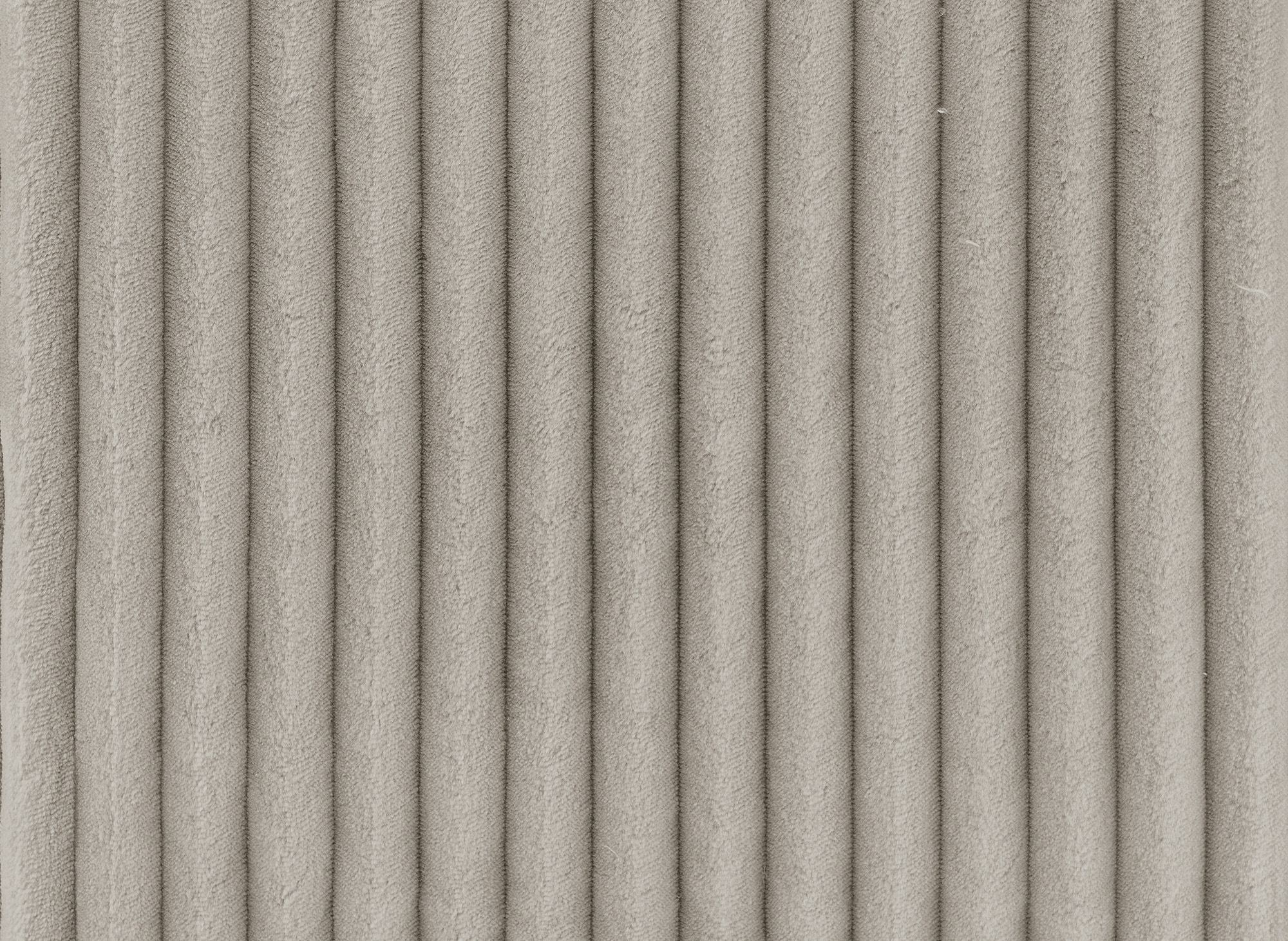 Canapé d'angle convertible et réversible avec coffre en velours côtelé taupe épais ADRYEN