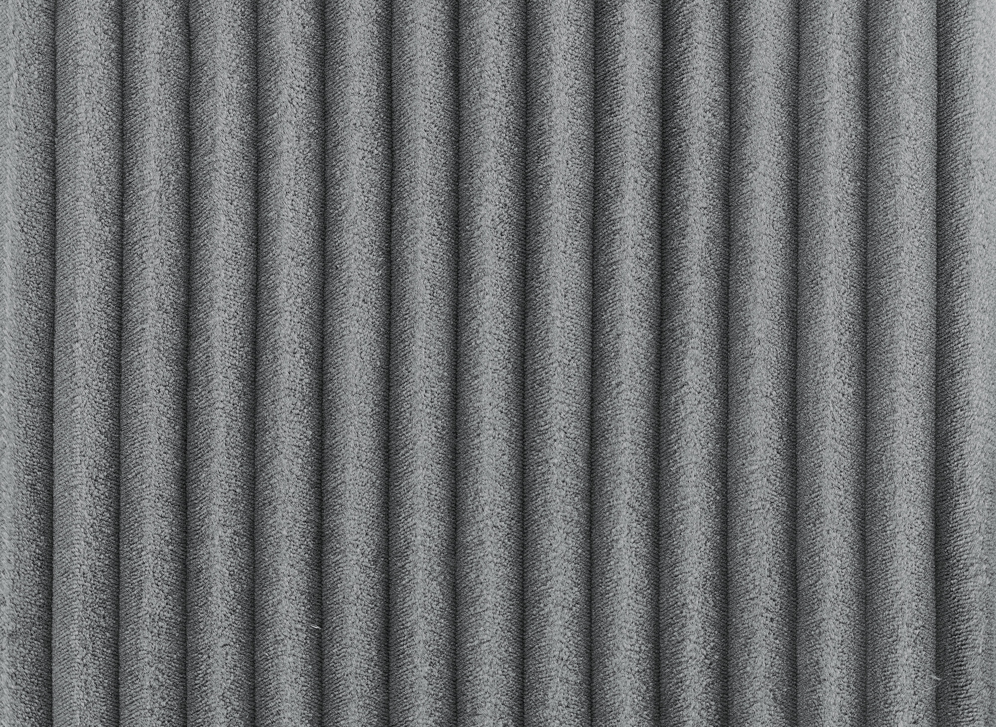 Canapé d'angle convertible et réversible avec coffre en velours côtelé épais gris ADRYEN