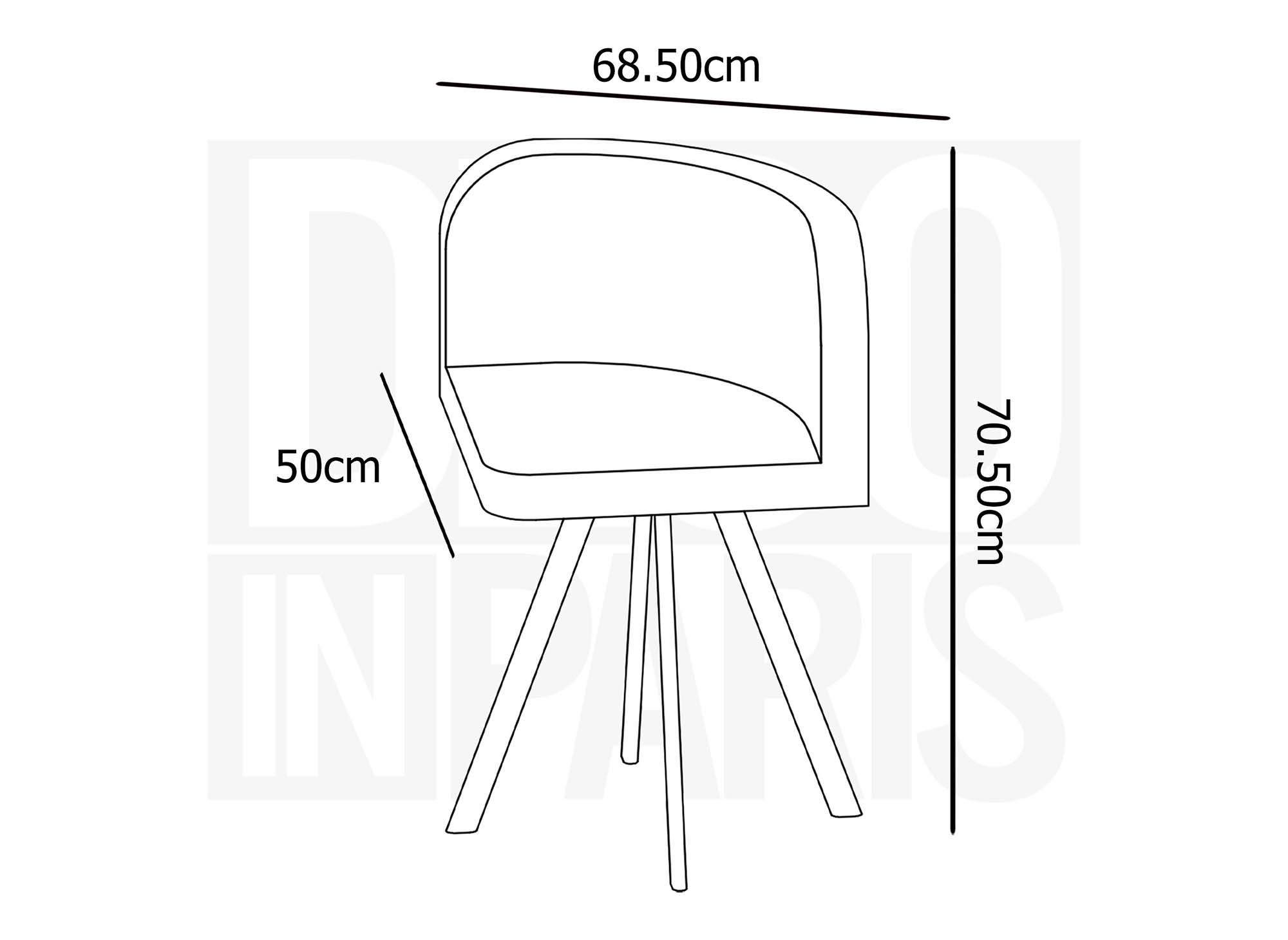 Ensemble table + 6 chaises encastrables gris FLEN XL