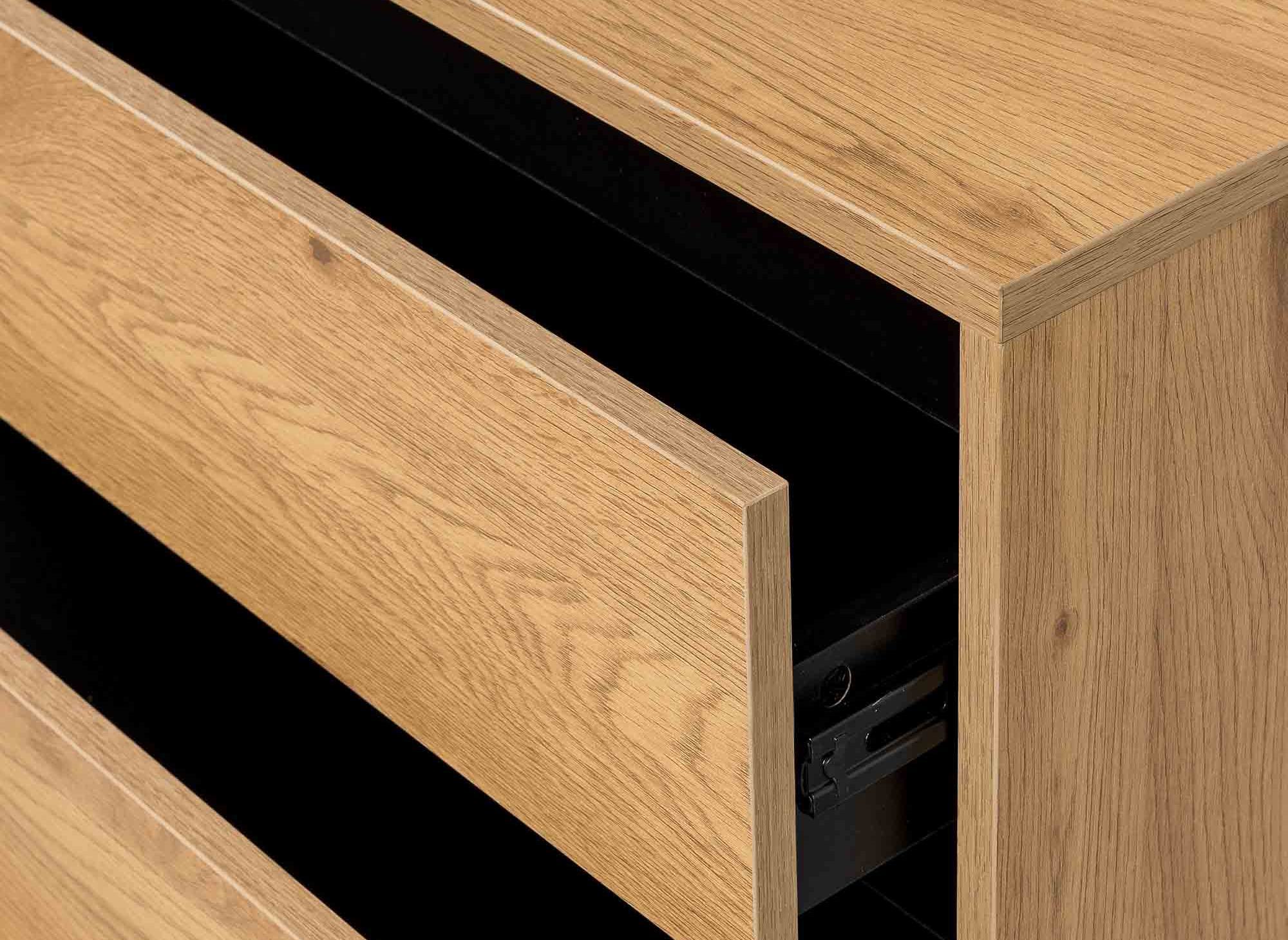 Commode 4 tiroirs en bois DARINA