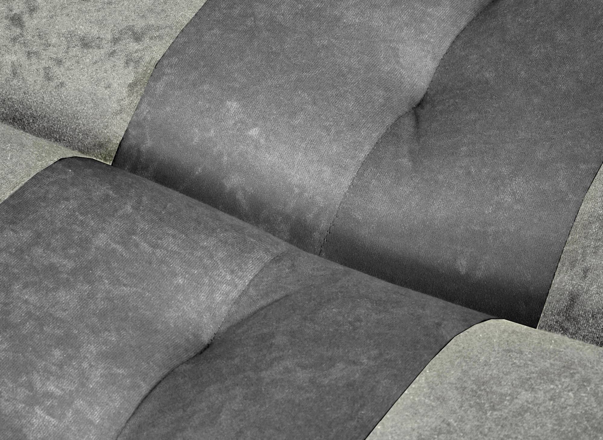 Canapé clic clac en tissu gris convertible ELONA