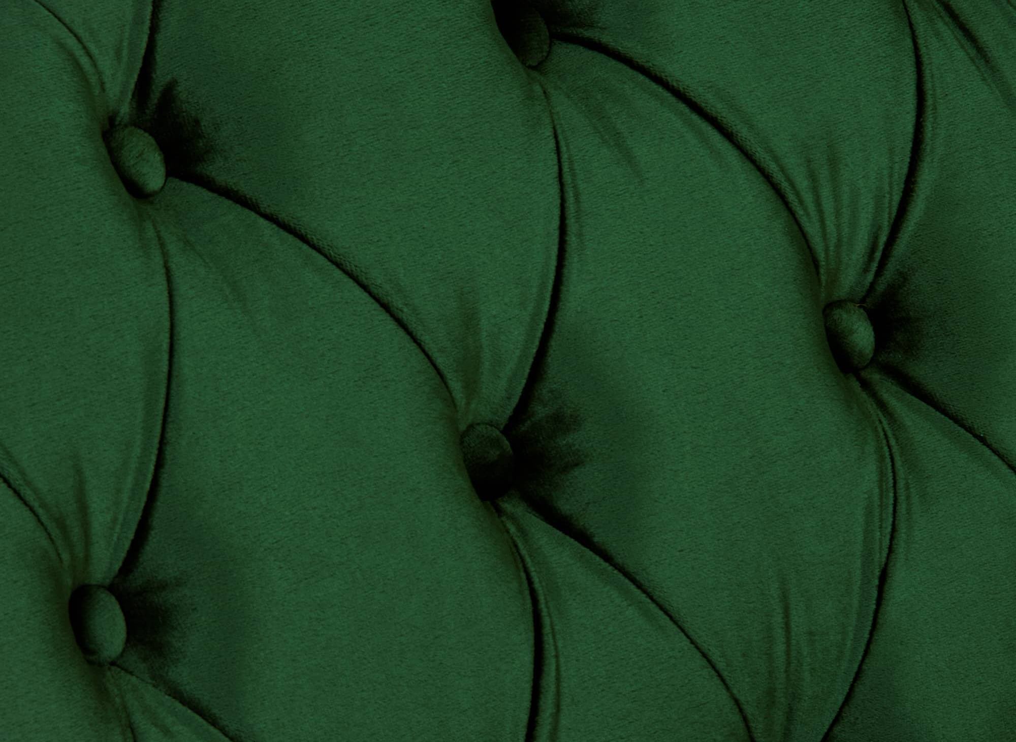 Fauteuil chesterfield en velours vert - WILSTON