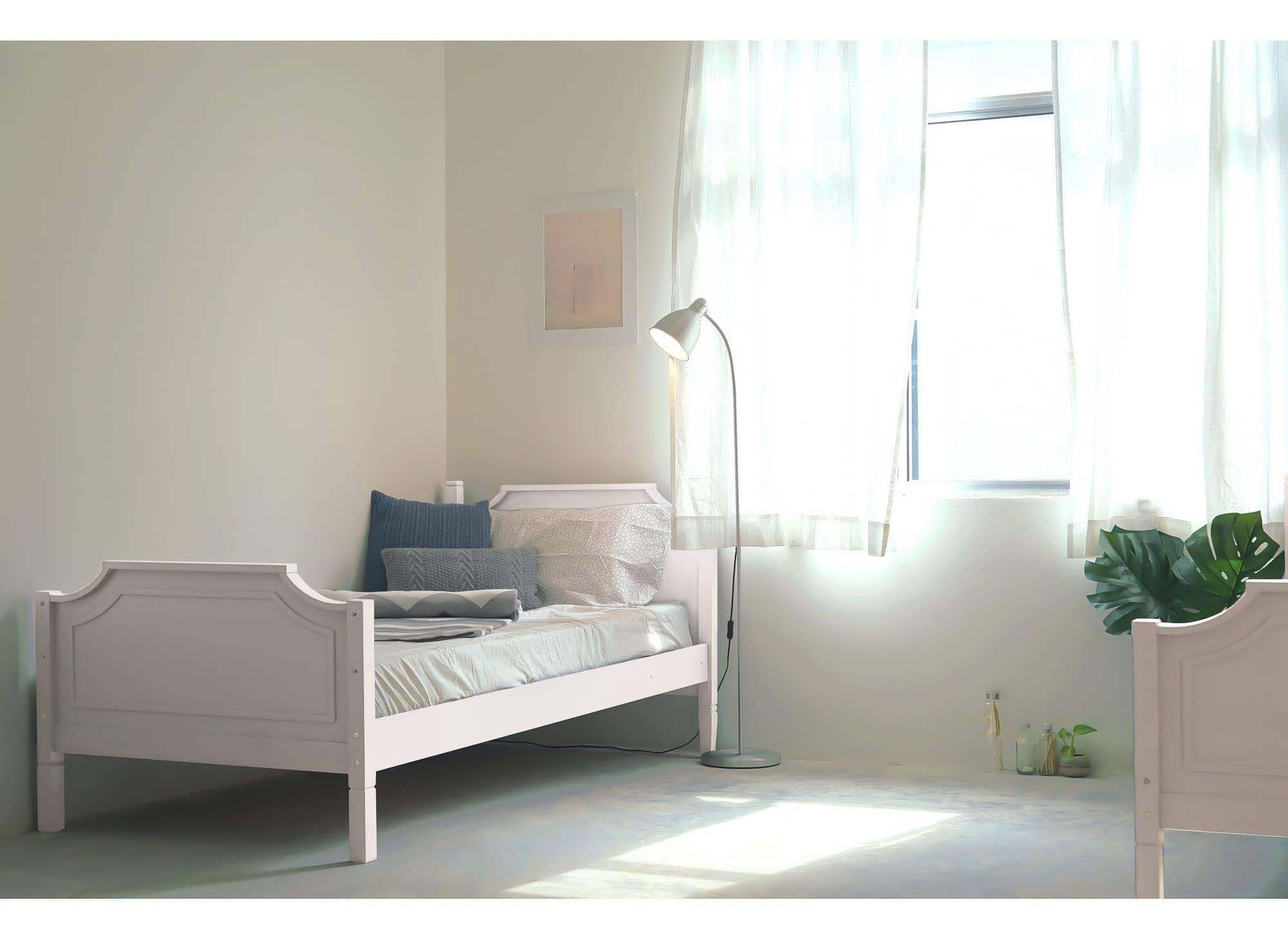 Lit superposé séparable en bois blanc PAULINE 90 x 190 cm