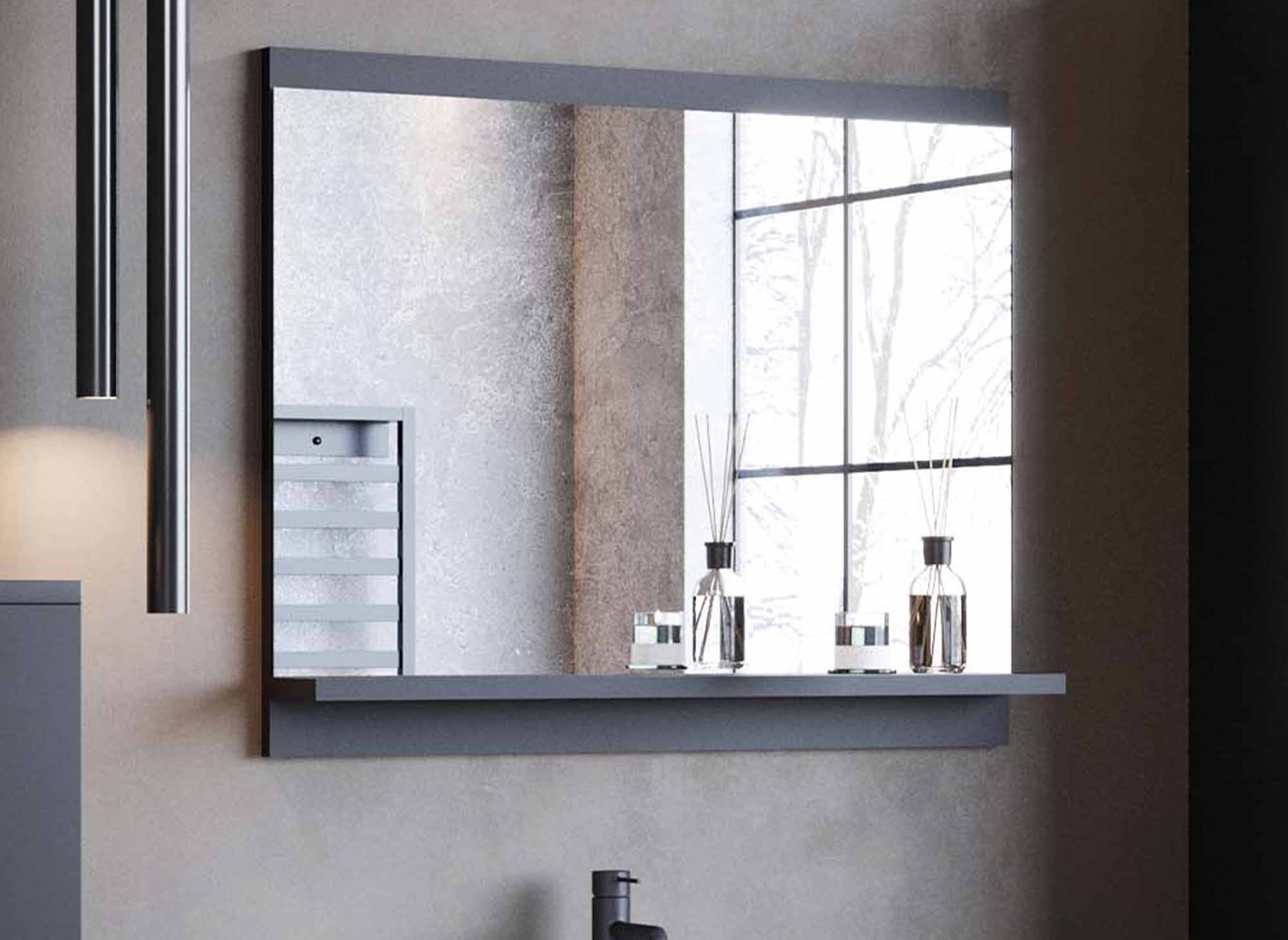 Meuble salle de bain - Tablette salle de bain avec LED