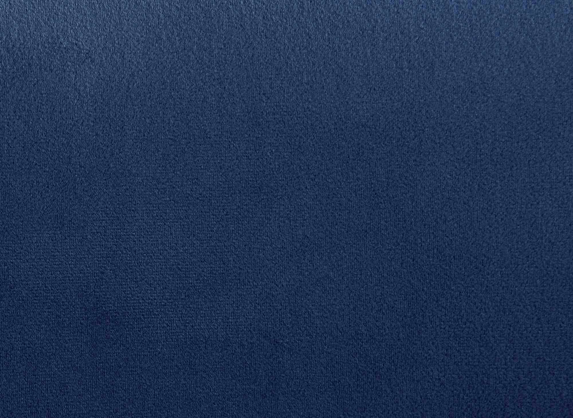 Canapé clic clac en velours bleu foncé avec tablette centrale porte-gobelet LIMA