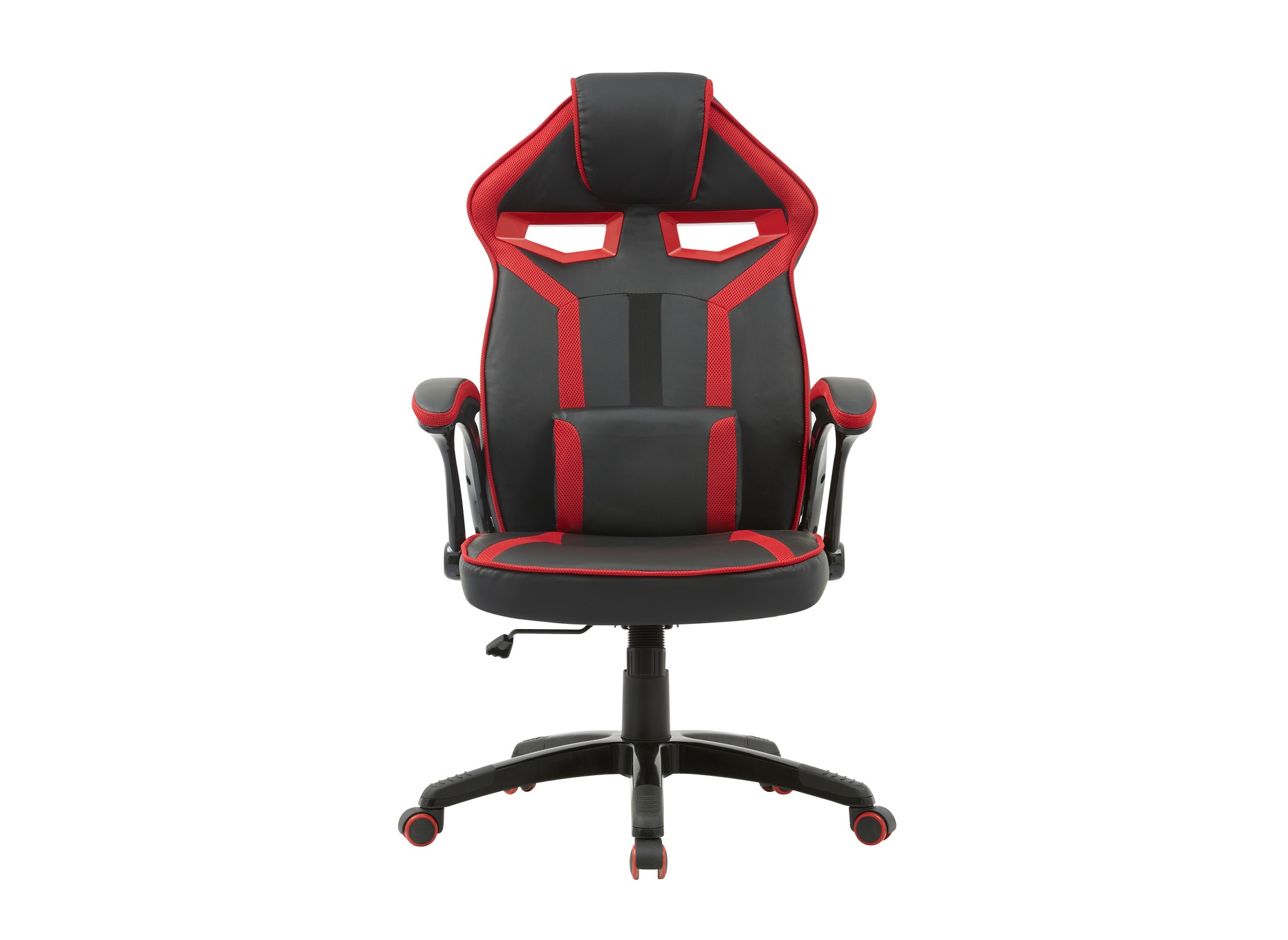Fauteuil de bureau gaming en simili cuir noir et rouge ZONA