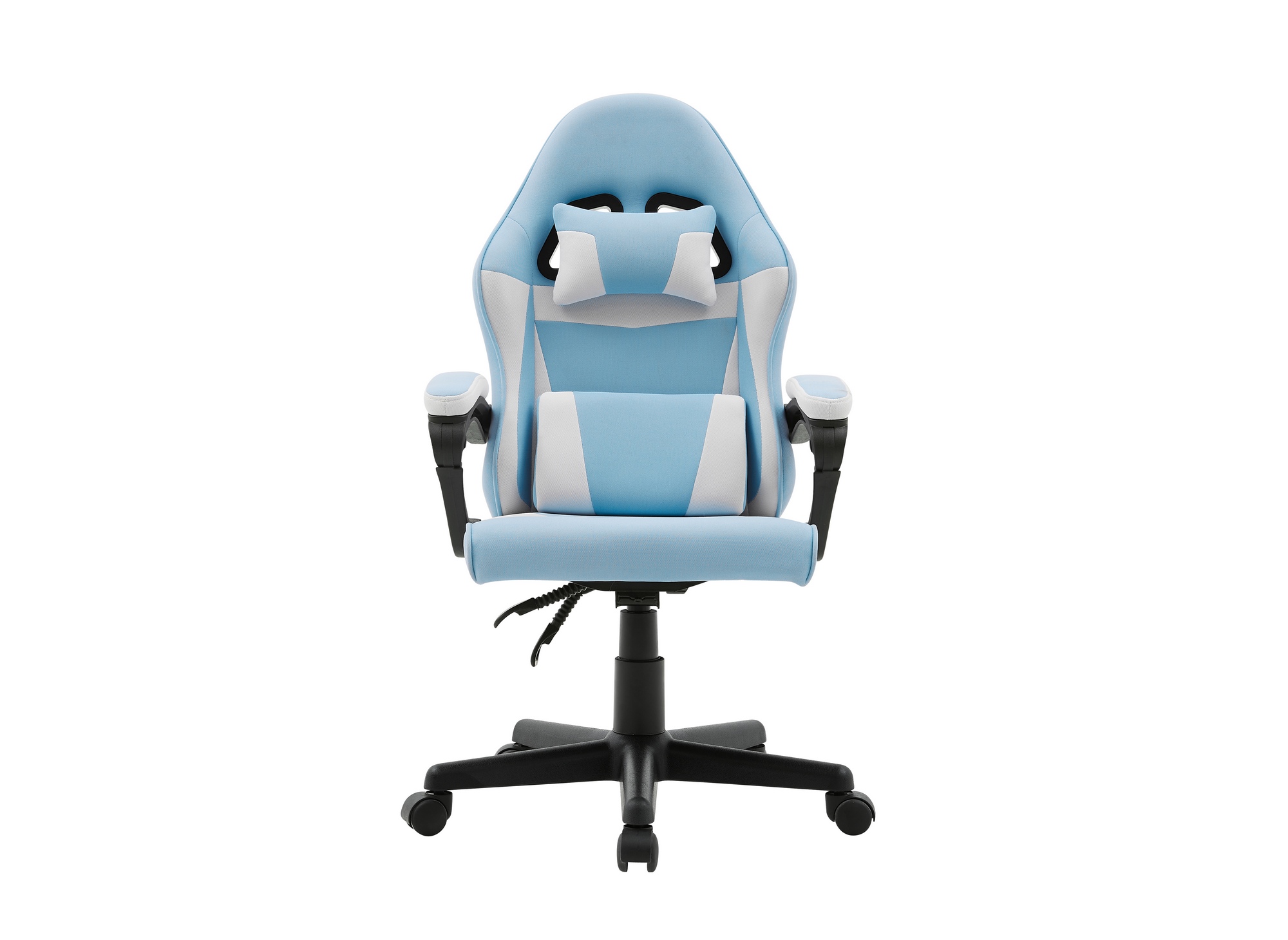 Fauteuil gaming en tissu bleu et blanc GHOST - DECOINPARIS