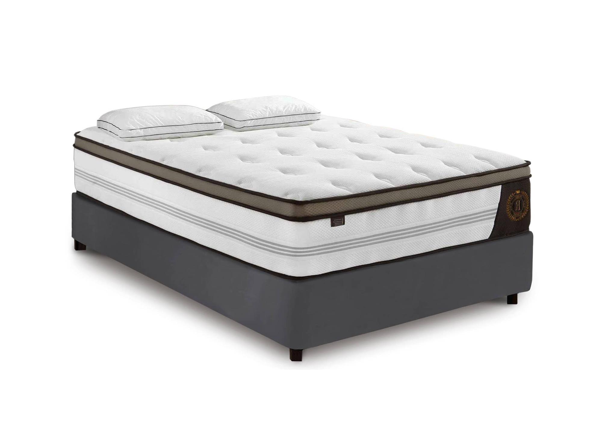 Matelas hybride ROYAL LUX 160 x 200 cm ressorts ensachés et mémoire de forme épaisseur 31 cm