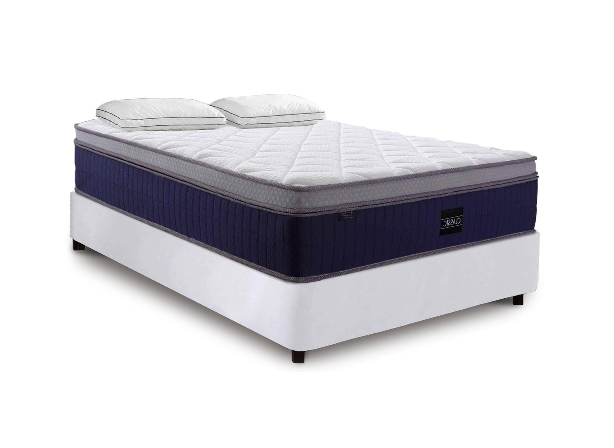 Matelas hybride mémoire de forme 140 x 190 cm épaisseur 37 cm - PILLOW