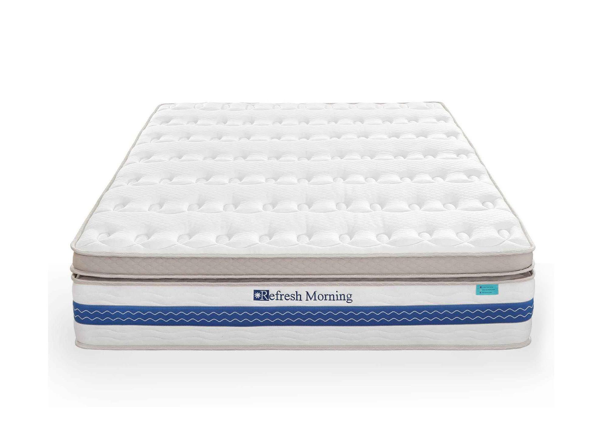 Matelas hybride REFRESH 140 x 190 cm ressorts ensachés et mémoire de forme épaisseur 32 cm
