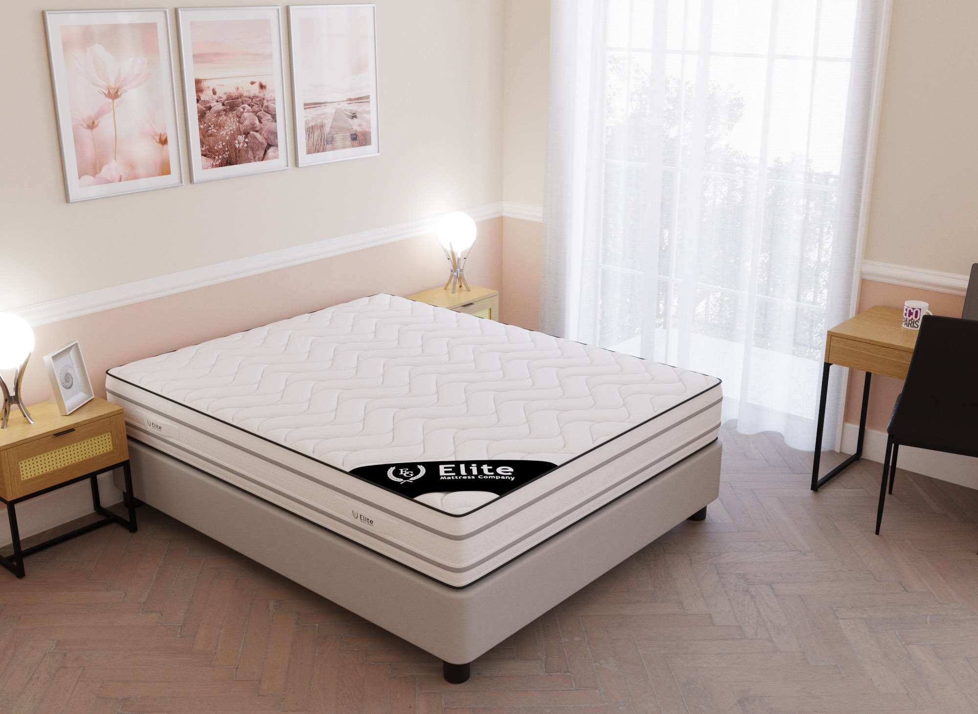 Matelas mémoire de forme 140 x 190 cm épaisseur 25 cm