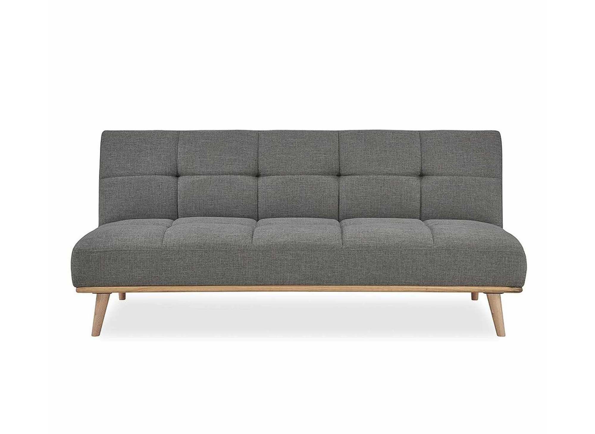 Banquette clic clac scandinave 3 places noir JESSY - DECOINPARIS