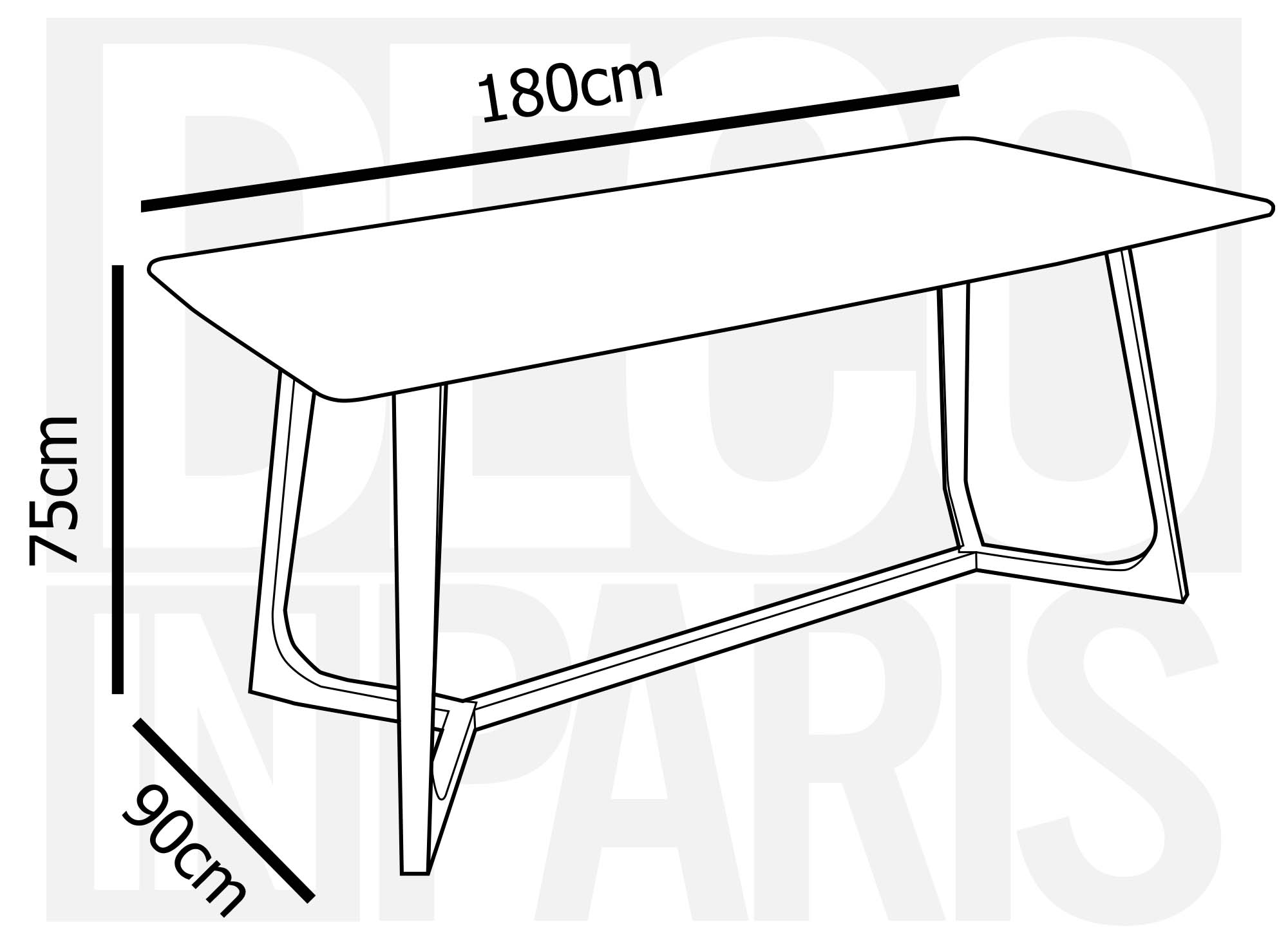 Table à manger design effet marbre blanc et argenté JOHANNA