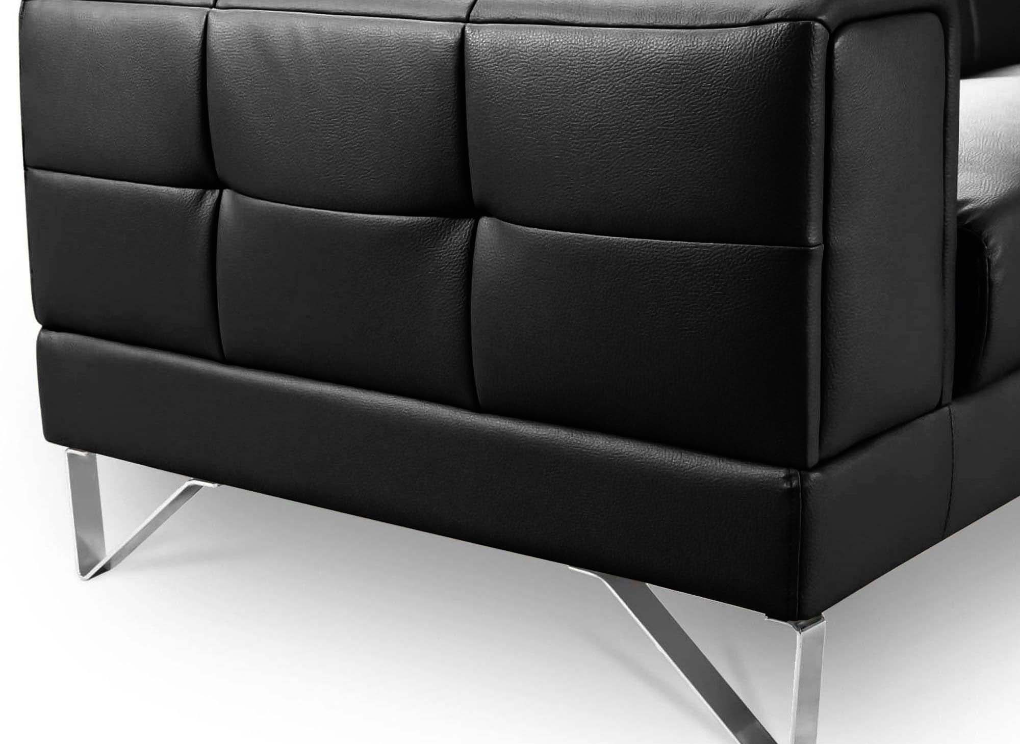 Canapé design 3 places noir PENELOPE