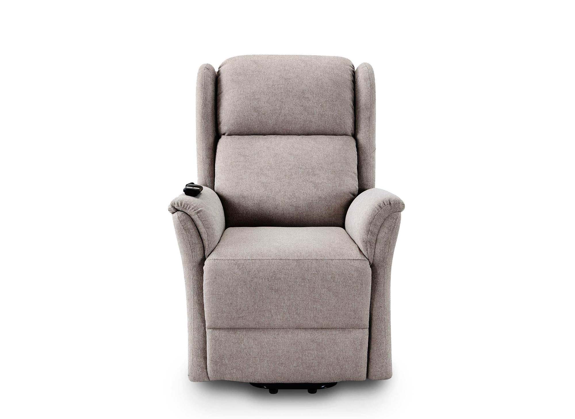 Fauteuil releveur relax en tissu beige à commande électrique PETER