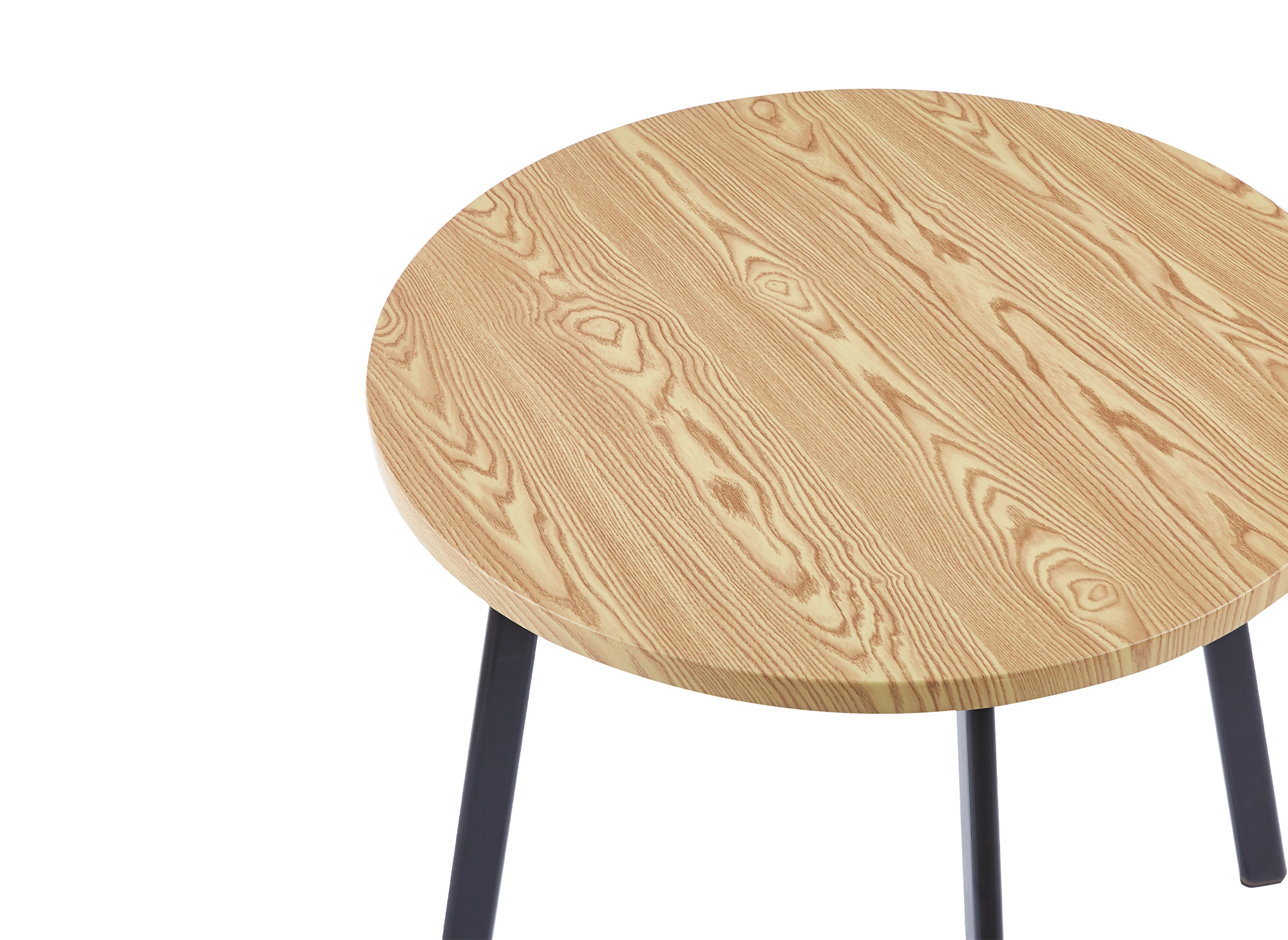Ensemble table à manger en bois avec 4 tabourets beige IRINA