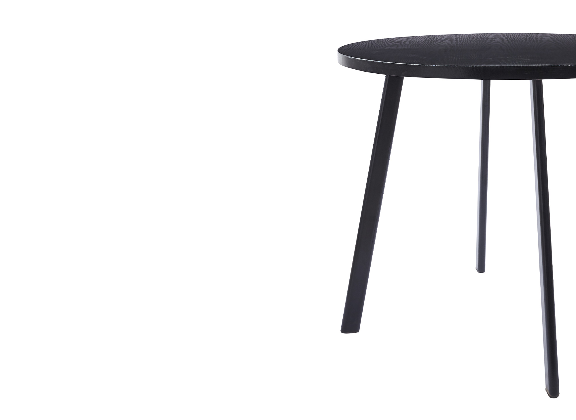 Ensemble table à manger en bois noir avec 4 tabourets gris IRINA