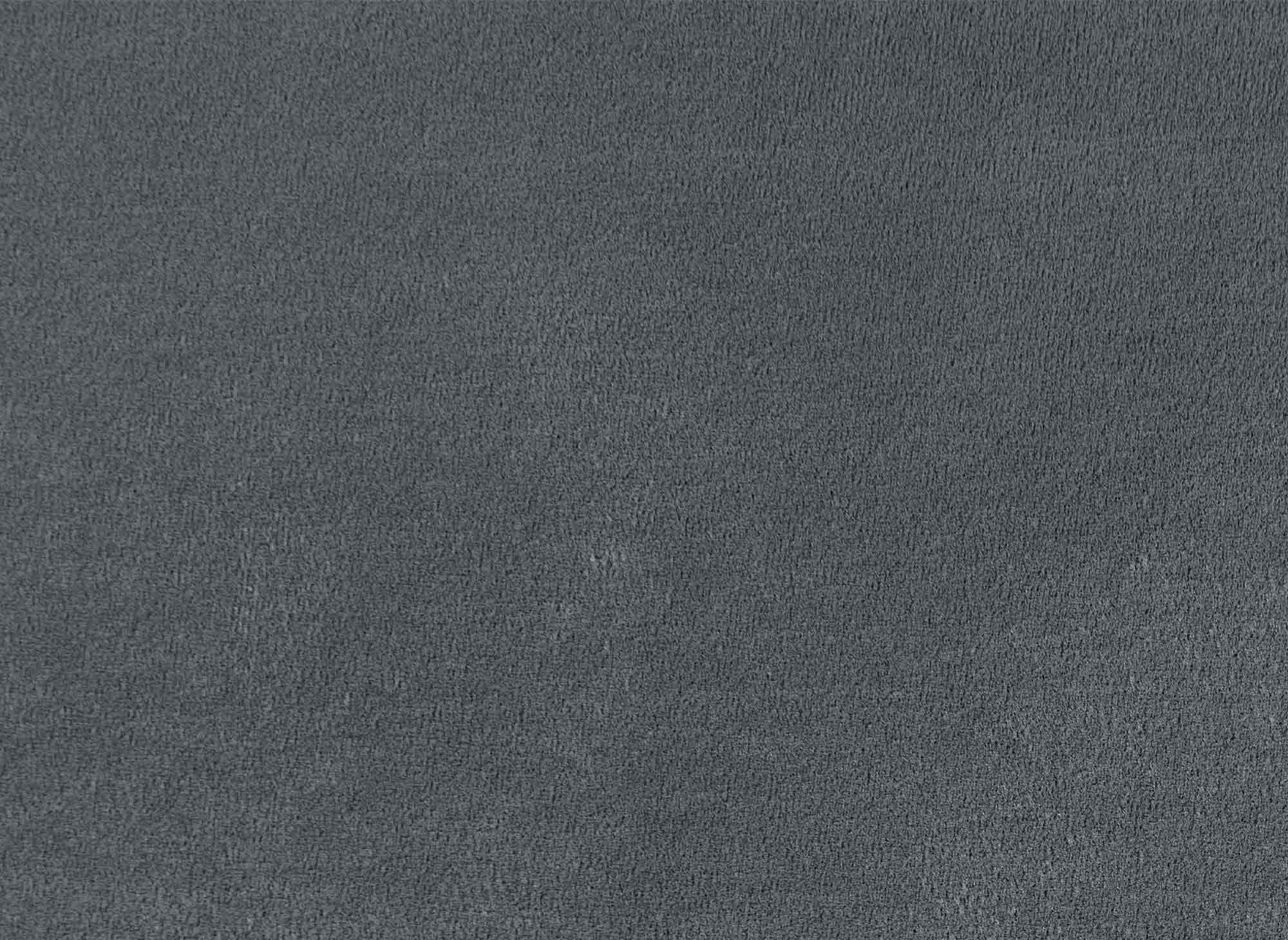 Canapé droit 3 places en velours gris CELINE