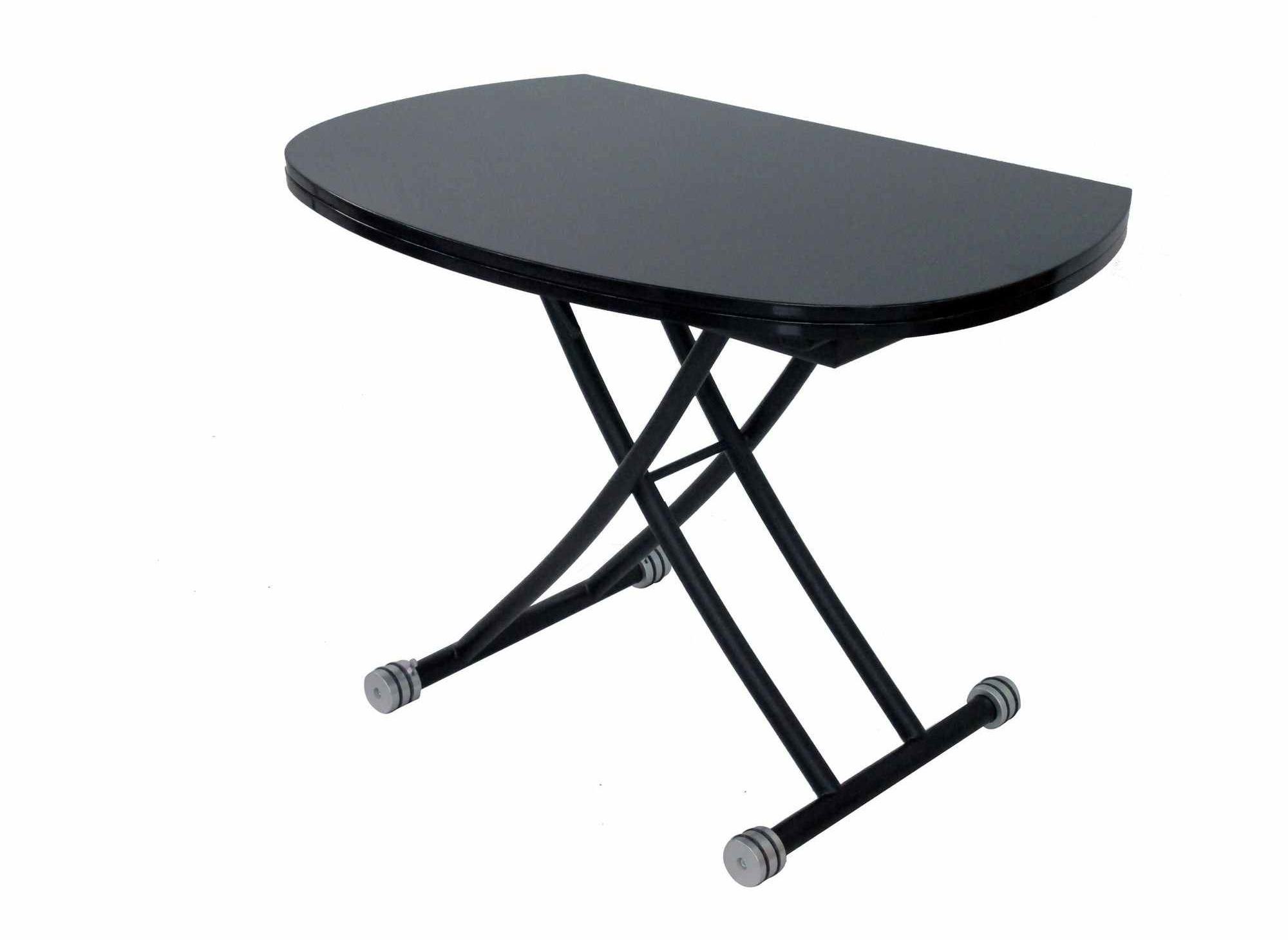 DECO IN PARIS - Table basse relevable a rallonge laque ...