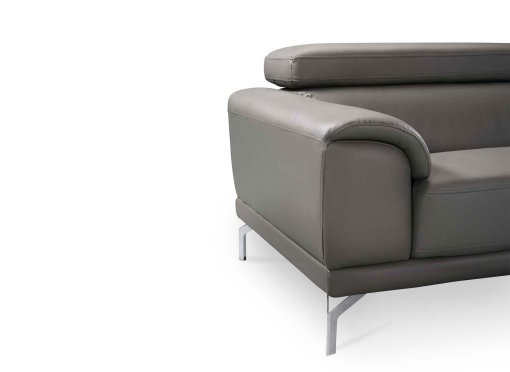 Canapé design contemporain gris 3 places BRITTA