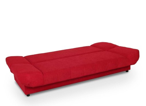 Canapé clic-clac convertible rouge KOTI
