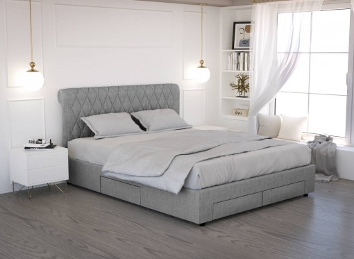 Une tête de lit confortable ou design ? Et pourquoi pas les deux ! by Drawer
