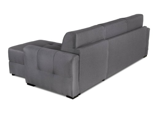 Canapé convertible avec angle réversible gris foncé ALTEA
