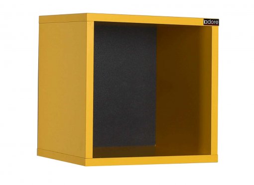 Etagère cube murale - jaune KATY